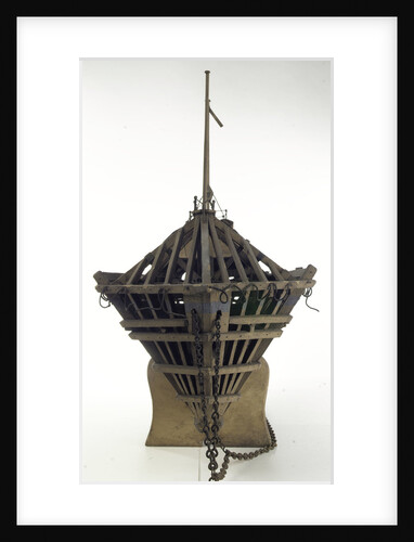 Design model, refuge asylum, end view, waterline by unknown