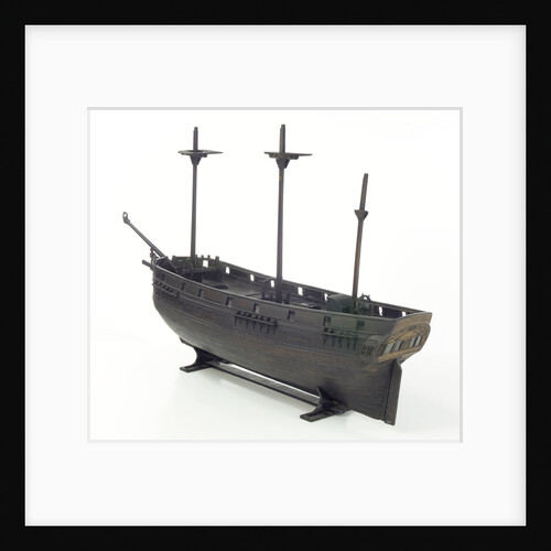 Cargo vessel, port stern quarter by unknown