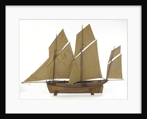 French 8-gun lugger by unknown