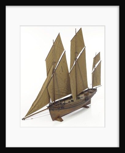 French 8-gun lugger by unknown