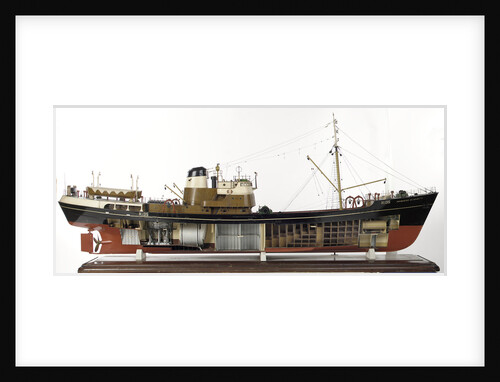 'Princess Elizabeth', starboard broadside, cutaway to show interior by unknown