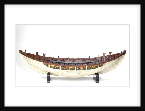 Full hull model, shields lifeboat, broadside by unknown