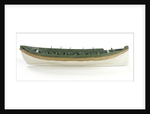 Full hull model, Costain's lifeboat, port broadside by Thomas Costain