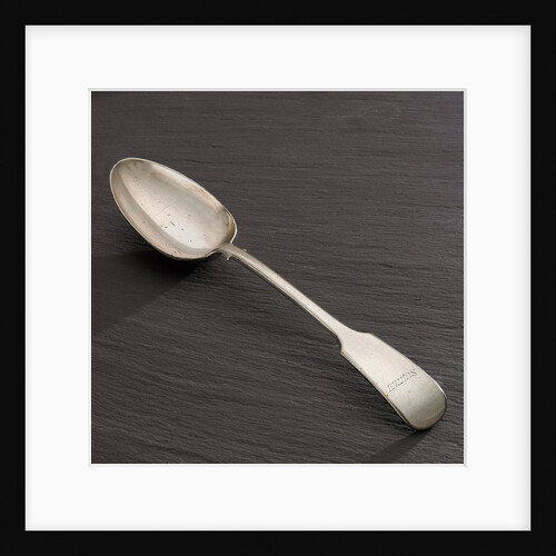 An electroplated tablespoon by L. Upton, made about 1873 by L. Upton