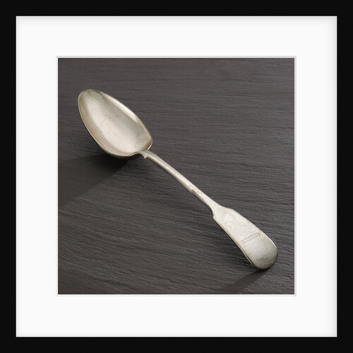 An electroplated tablespoon by L. Upton, made about 1873 by L. Upton