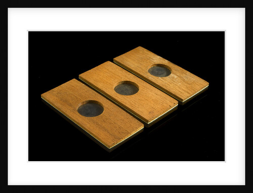 Three microscope or specimen holders by unknown