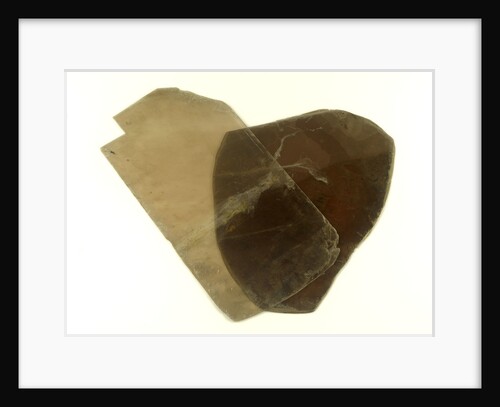 Five sheets of mica in a bag by unknown