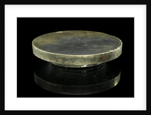 A Newtonian primary mirror of speculum metal with a focal length of 1ft 6ins by William Herschel