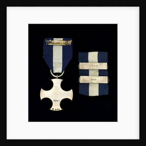Distinguished Service Cross, with two bars, reverse by Garrard & Co.