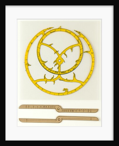 Cardboard astrolabe kit with instructions for assembly by Glenn Ellen Scientific Company