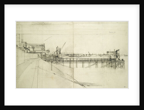 Study for a jetty at Greenwich by Jesse Dale Cast