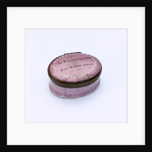 Oval patch box commemorating the Peace of Amiens, 1801 by unknown