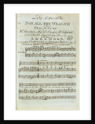 Broadsheet ballad 'The maiden's lamentations for the loss of her Sailor' by Mantz Finsbury