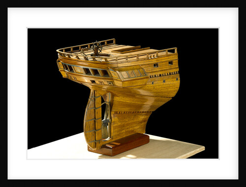 Section of screw frigate, starboard stern by unknown