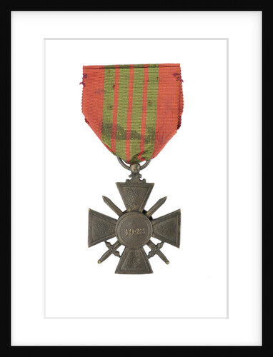 Croix de Guerre 1943, reverse by unknown