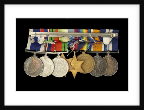 Medals awarded to P. S. N. SMITH CPO RN (reverse, r to l, MED1196-1203) by unknown