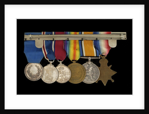 Medals awarded to Vice-Admiral Sir Alfred Englefield Evans, KBE, CB (reverse, right to left, MED1153-1158) by unknown