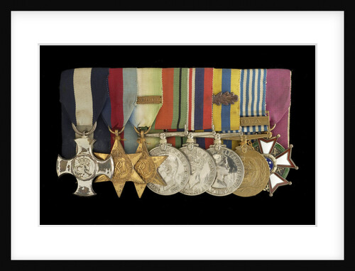 Medals awarded to Commander Peter Worth DSC (obverse, l to r, MED2002-2009) by unknown