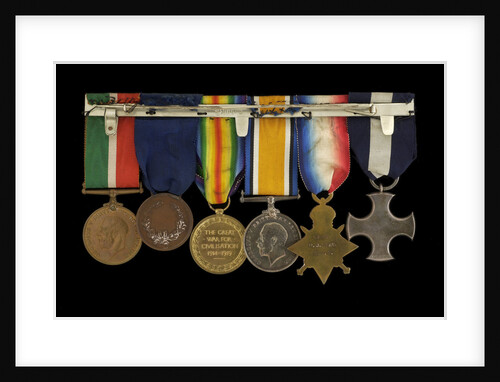 Medals awarded to Commander H. J. Bray DSC (reverse, right to left, MED1093-1098) by unknown