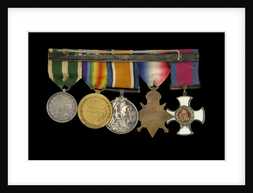 Medals awarded to Rear Admiral Harold Hugh Huxham DSO (reverse, r to l, MED1634-1638) by W. Wyon