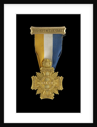 City of New York Gold Cross for Valor, obverse by Unknown