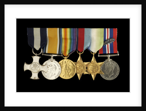 Medals awarded to Captain W. J. C. Robertson DSC (obverse, l to r, MED1095-1104) by unknown
