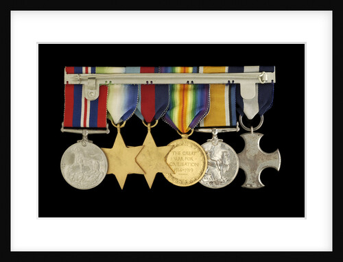 Medals awarded to Captain W. J. C. Robertson DSC (reverse, r to l, MED1095-1104) by unknown