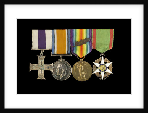 Medals awarded to Lieut Michael Isaacs MC RNVR (obverse, l to r, MED2606-2609) by unknown