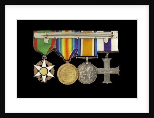 Medals awarded to Lieut Michael Isaacs MC RNVR (reverse, r to l, MED2606-2609) by unknown