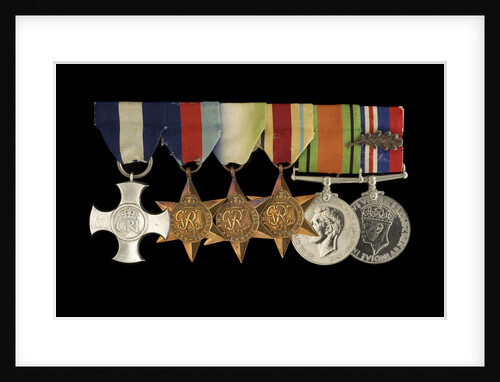 Medals awarded to Cdr Herbert J. P. Crousaz DSC (obverse, l to r, ZBA2252-2257) by Unknown