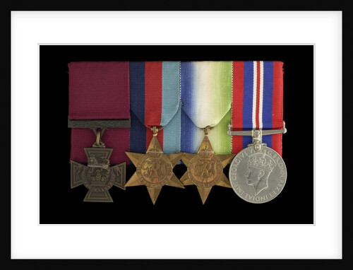 Medals awarded to Able Seaman William A. Savage VC (obverse, l to r, MED2108-2111) by Hancocks & Co