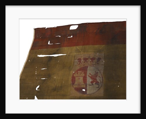 Spanish naval ensign, top left quarter detail by unknown