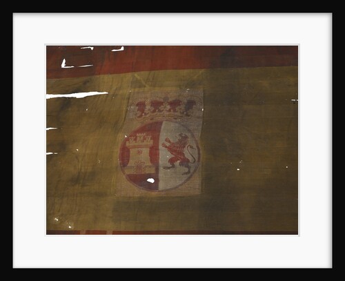 Spanish naval ensign, top right quarter detail by unknown