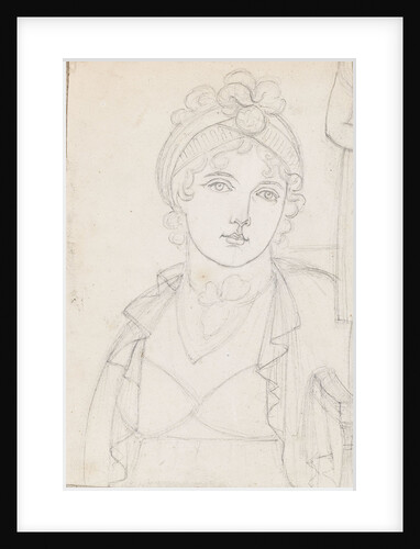 A head-and-shoulders portrait of Emma Hamilton by Thomas Baxter