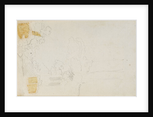 A landscape and trees (verso) by Thomas Baxter