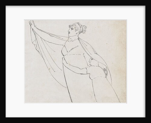 Emma Hamilton performing one of her 'Attitudes' by Thomas Baxter