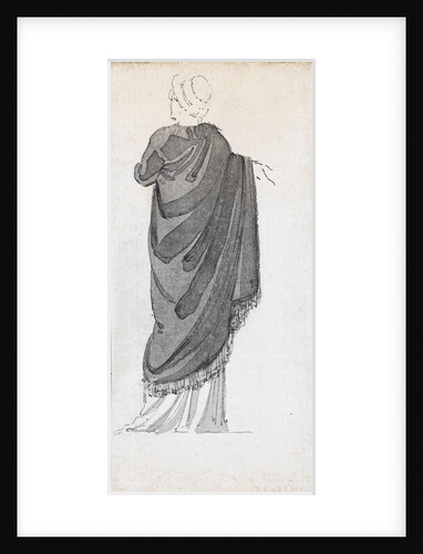 A woman standing, possibly Emma Hamilton by Thomas Baxter