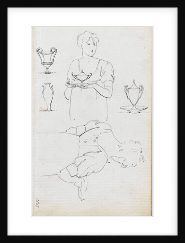 Charlotte Nelson, holding a tureen and stand by Thomas Baxter