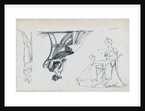 Figure studies, including 'one of the Connor girls and Nelson's nieces' by Thomas Baxter