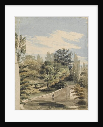 A bridge over the river at Merton Place by Thomas Baxter