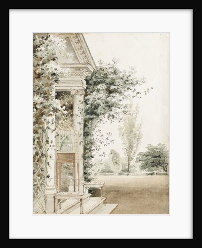 A portico at Merton, probably the main entrance by Thomas Baxter