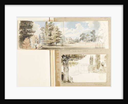 The house and grounds at Merton from the south-east by Thomas Baxter