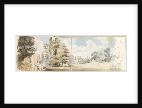 The house and grounds at Merton from the south-east by Thomas Baxter