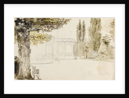 A view of the east elevation of Merton Place (recto) by Thomas Baxter