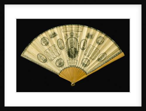 Fan commemorating the Battle of Trafalgar, 1805 by unknown
