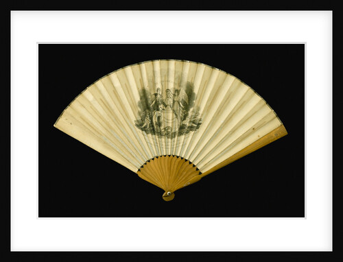 Fan commemorating the Battle of Trafalgar, 1805 by B. Coker