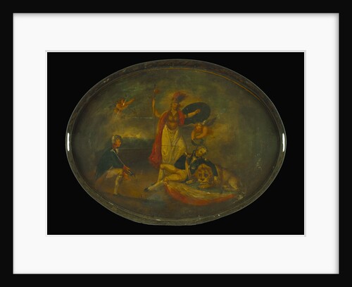 Tray commemorating Vice-Admiral Horatio Nelson (1758-1805) by unknown
