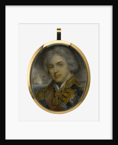 Miniature painting depicting Vice-Admiral Horatio Nelson (1758-1805) by John Hoppner