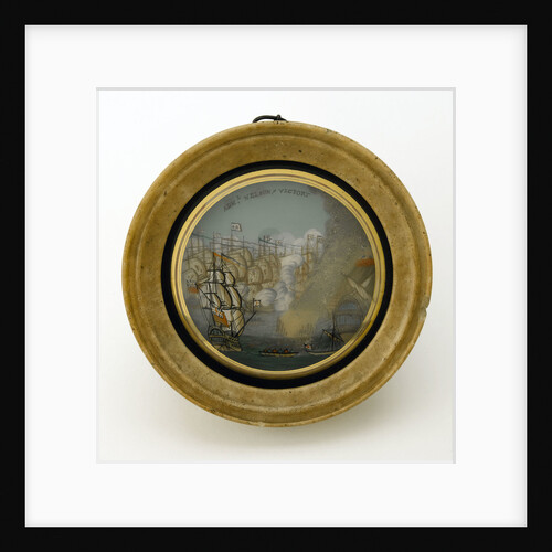 Glass picture commemorating the Battle of the Nile, 1798 by unknown