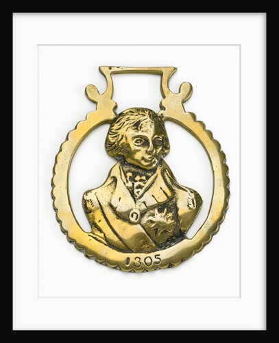 Horse brass commemorating Vice-Admiral Horatio Nelson (1758-1805) by unknown